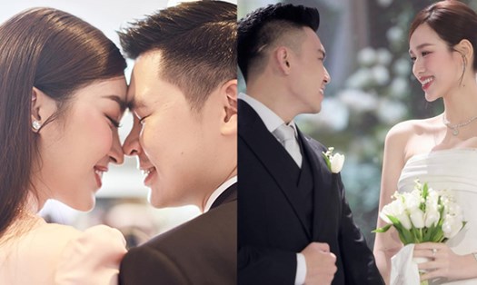 Đỗ Mỹ Linh, Đỗ Thị Hà trong ngày vui khi kết hôn với thiếu gia.