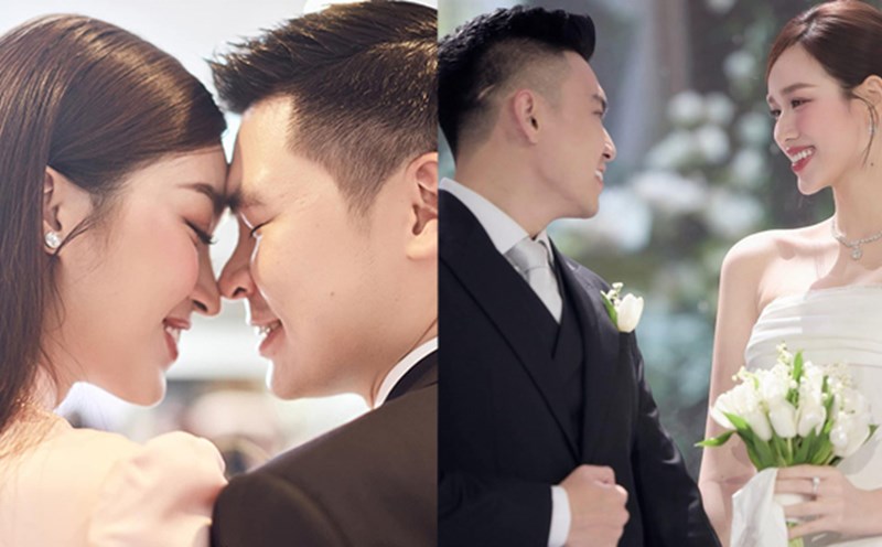 Do My Linh and Do Thi Ha on a happy day when they married young men.