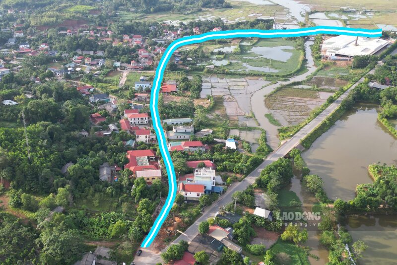 Toàn cảnh tuyến đường dự án. Ảnh: Tô Công.