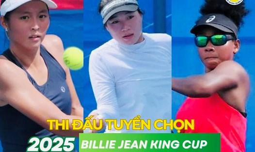 Sẽ có 7 tay vợt phải tham dự vòng tuyển chọn để giành 2 suất vào Đội tuyển quần vợt nữ Việt Nam. Ảnh: VTF