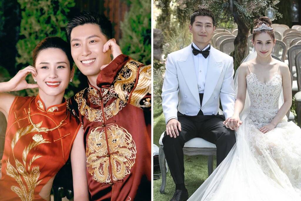 Dau Kieu and Ha Sieu Lien denied the divorce news. Photo: taken from Sohu