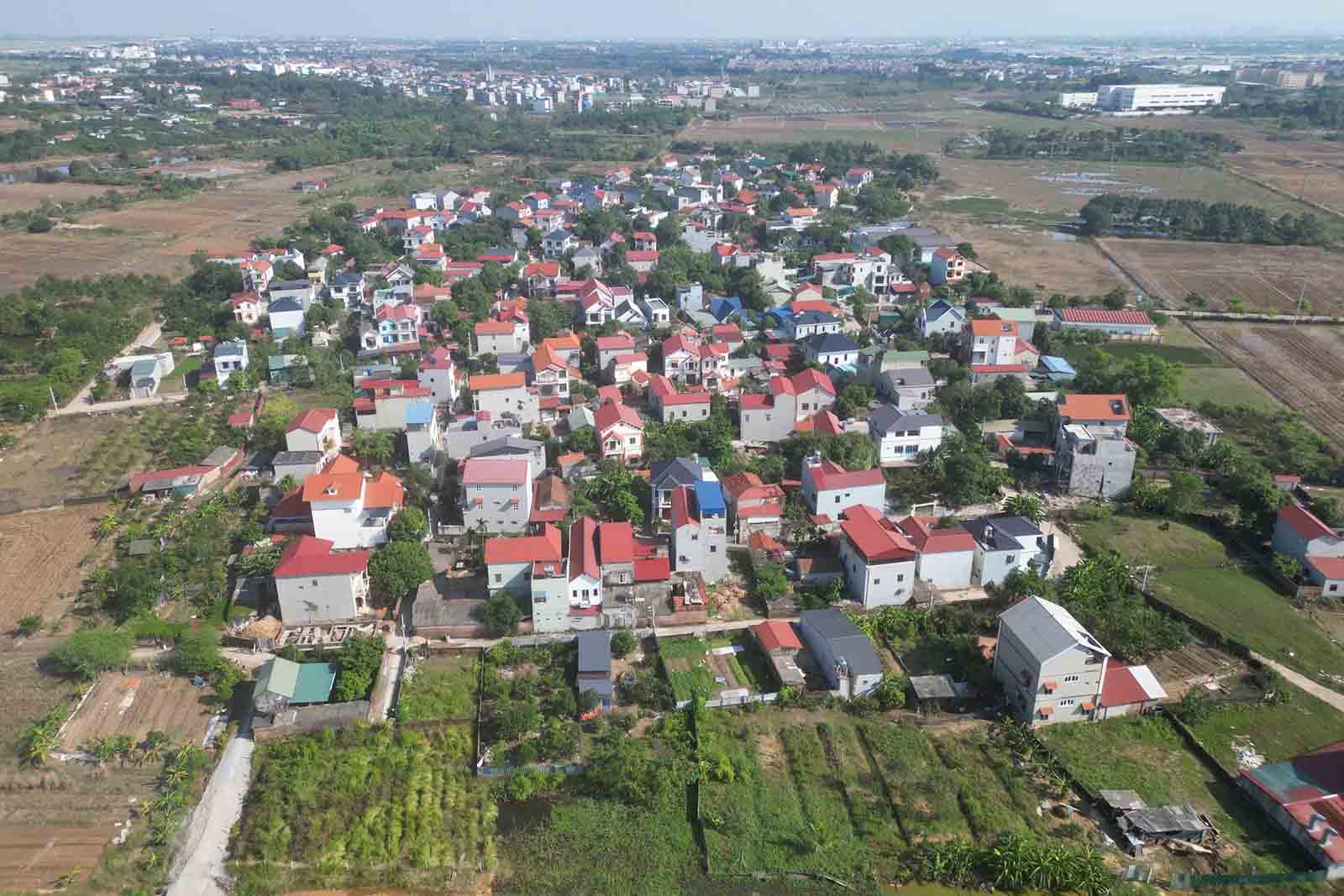 A residential area in Quang Minh commune, Hanoi