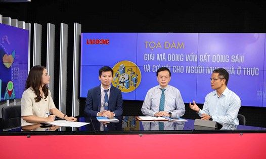 Các chuyên gia tại Tọa đàm "Giải mã dòng vốn bất động sản và cơ hội cho người mua nhà ở thực" do Báo Lao Động tổ chức. Ảnh: Phan Anh