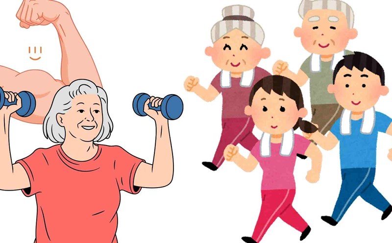 Walking properly helps increase muscle strength. Graphics: Ha May