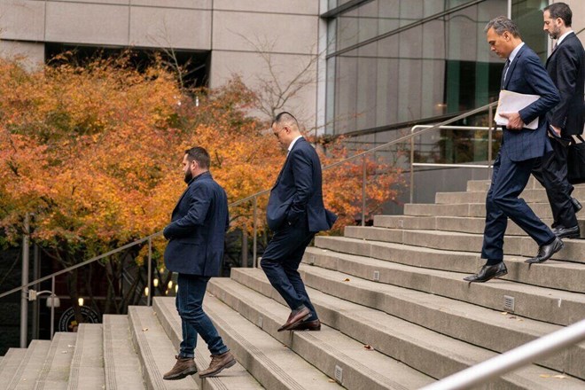 Binance CEO Changpeng Zhao left the Court on November 21, 2023 in Seattle, Washington (USA). Mr. Zhao has just been pardoned by Mr. Trump. Photo: AFP