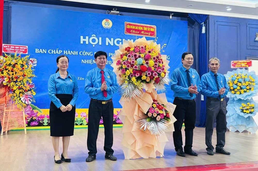 The 2nd Conference of the Executive Committee of the Tay Ninh Provincial Federation of Labor, term 2023-2028. Photo: Tay Ninh Provincial Federation of Labor