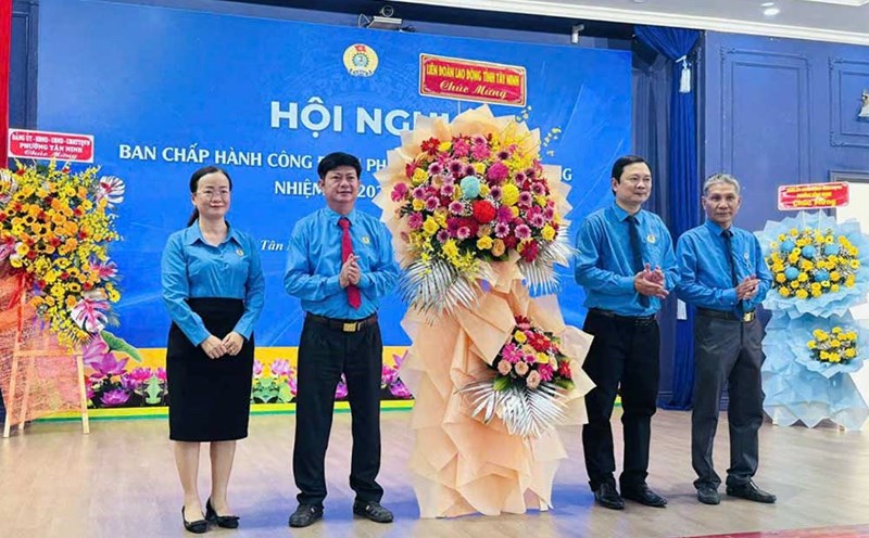 The 2nd Conference of the Executive Committee of the Tay Ninh Provincial Federation of Labor, term 2023-2028. Photo: Tay Ninh Provincial Federation of Labor
