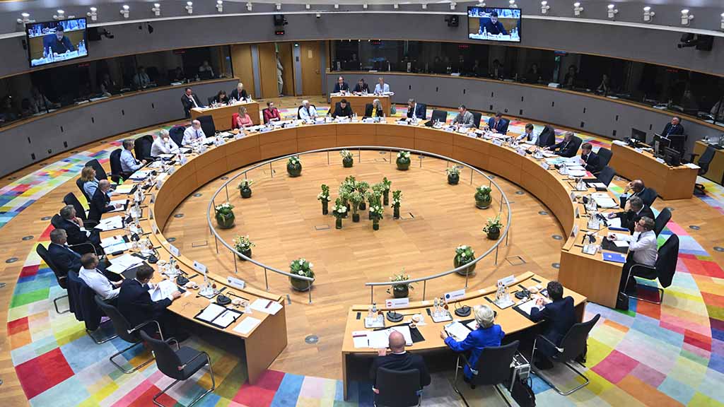 The EU summit on October 23 did not agree on how to use Russian assets to finance Ukraine. Photo: EU