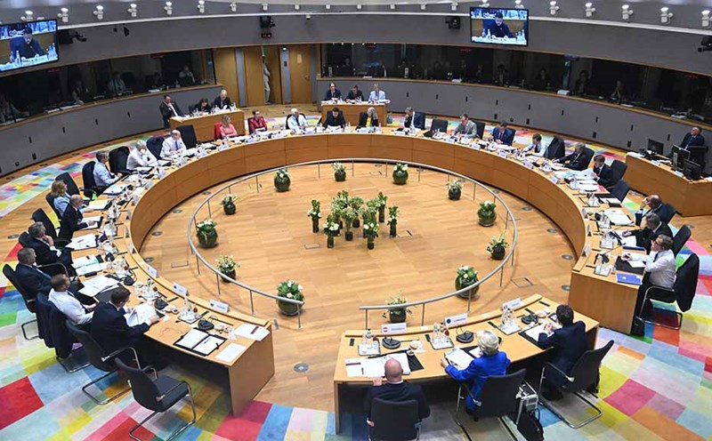 The EU summit on October 23 did not agree on how to use Russian assets to finance Ukraine. Photo: EU