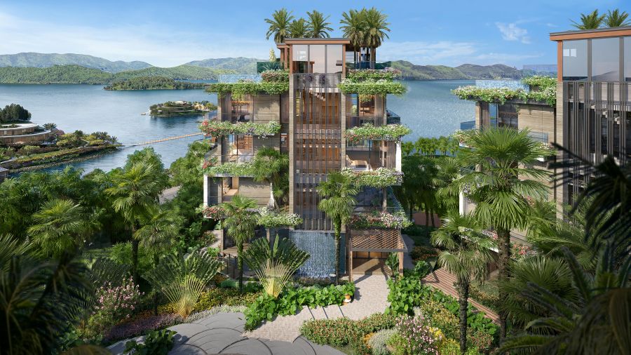 Bo suu tap 108 dinh thu Flamingo Maison 108 trong long Ho Nui Coc