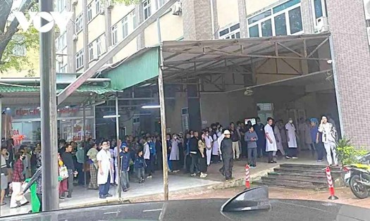 Hiện trường vụ việc xảy ra tại Bệnh viện Sản Nhi Nghệ An