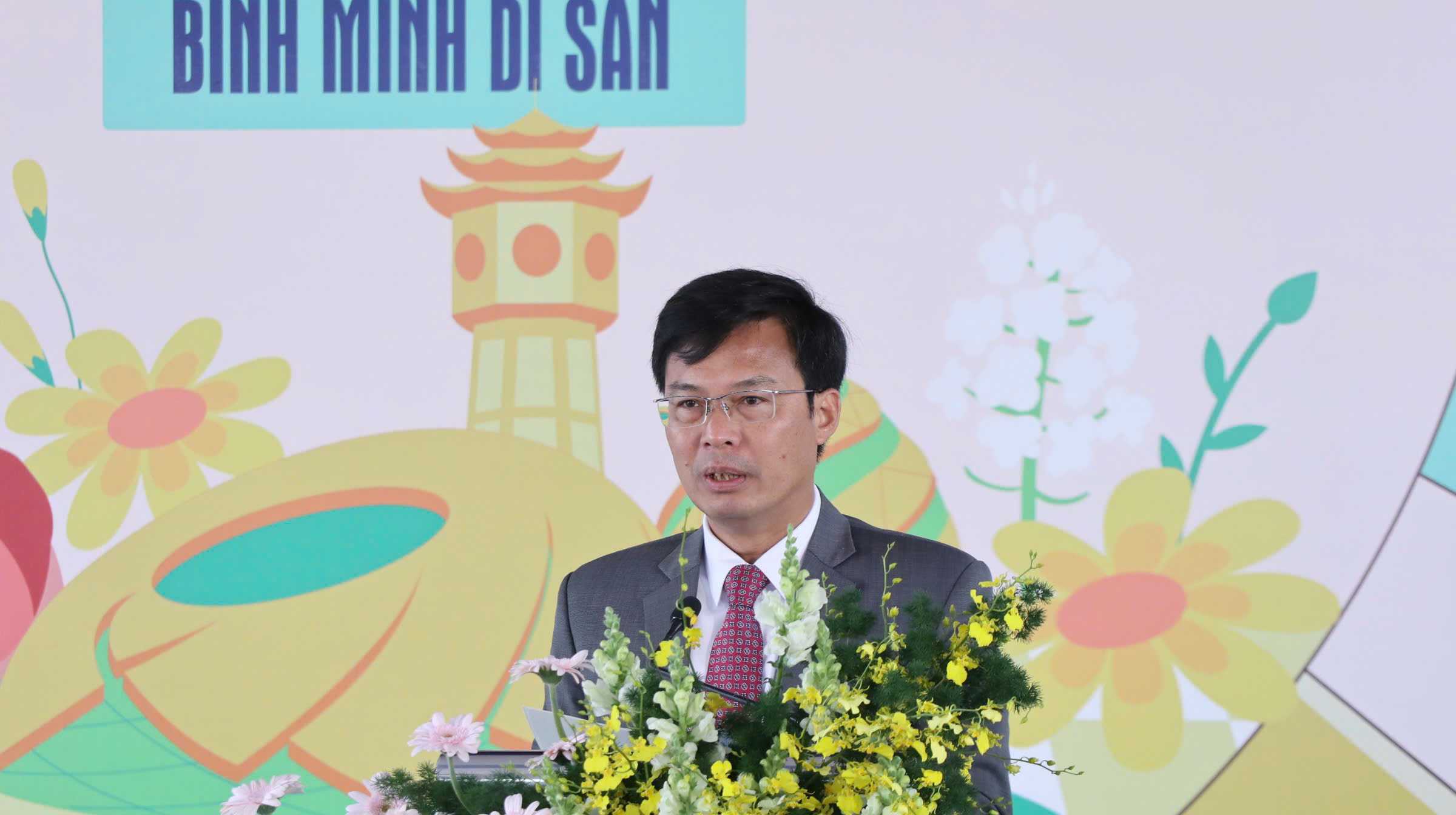 Pho Chu tich UBND tinh Lam Dong Dinh Van Tuan phat bieu tai le hoi. Anh: Phuc Khanh
