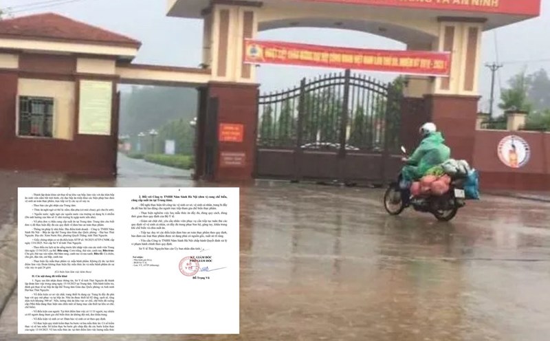 The Thai Nguyen Provincial Department of Health officially informed about the case of hundreds of students suspected of food poisoning. Photo: PV Group.