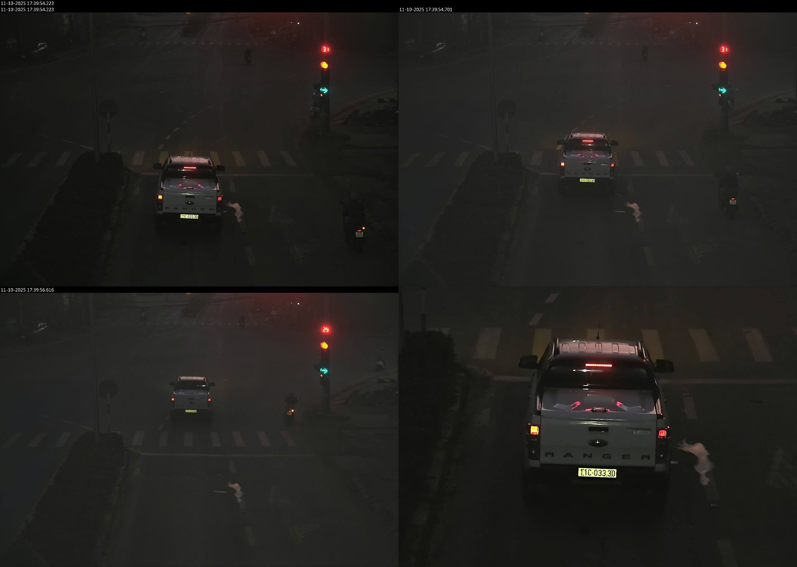 カオバンでは車が赤信号で走ります。写真: カオバン警察