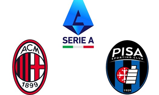 AC Milan đối đầu Pisa tại Serie A.  Đồ họa: Văn An