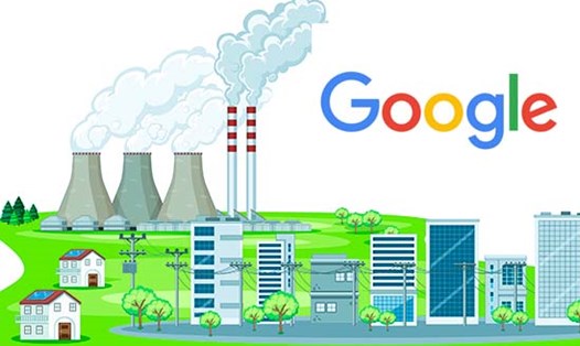 Google đầu tư vào nhà máy điện khí đốt Broadwing kết hợp CCS, nhằm cung cấp năng lượng cho trung tâm dữ liệu nhưng vẫn gây tranh cãi môi trường. Đồ họa: Cát Tiên