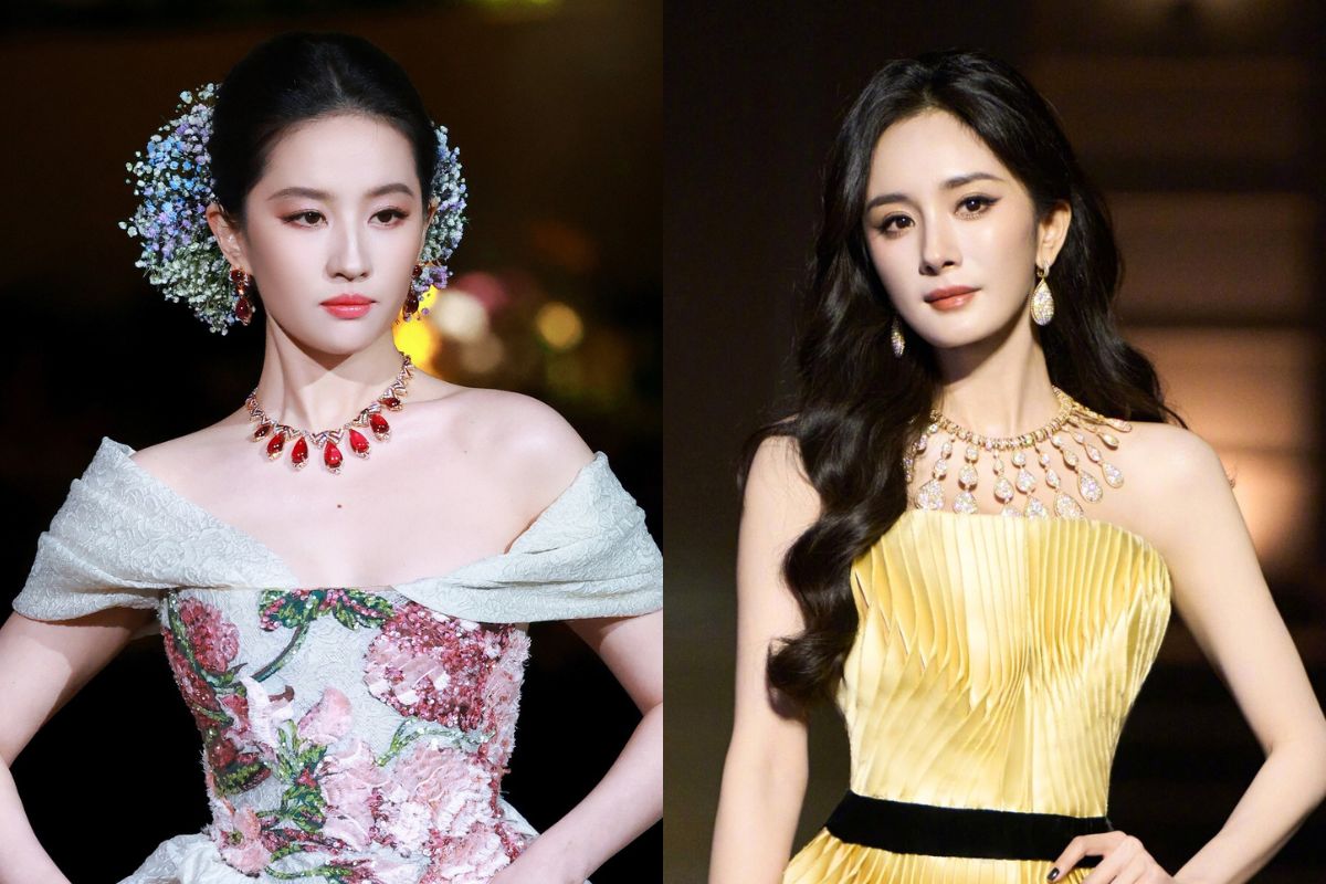 Vogue Thinh Dien 2025 イベントに出席したリウ・イーフェイとズオン・ミッヒ。写真：ビデオからのカット