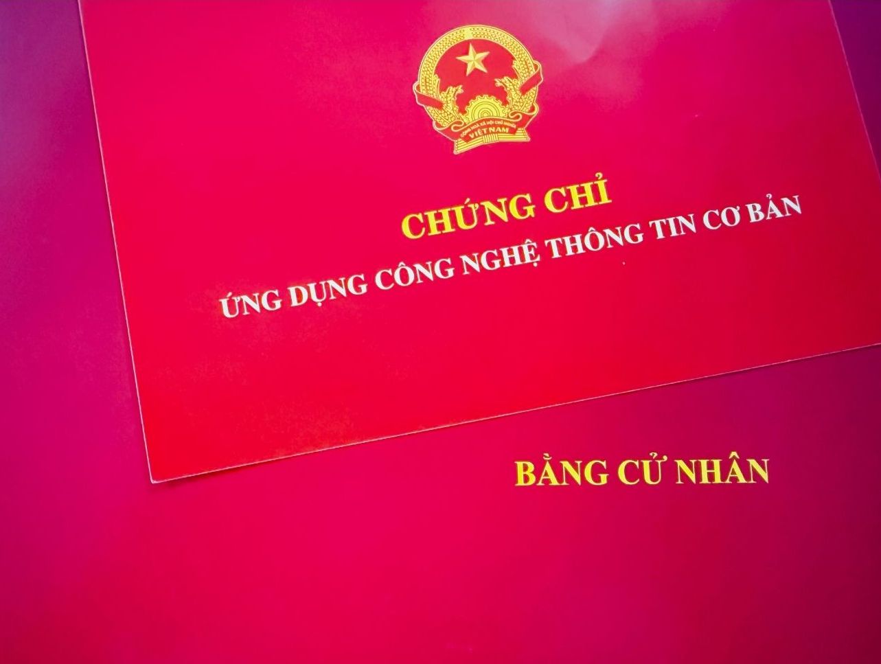 The information to be recorded in the appendix of the original book for granting a bachelor's degree is specified in the draft Circular Promulgating Regulations on diplomas and certificates of the national education system. Photo: Phuong Anh