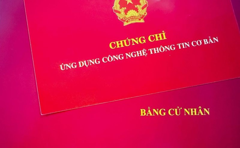 The information to be recorded in the appendix of the original book for granting a bachelor's degree is specified in the draft Circular Promulgating Regulations on diplomas and certificates of the national education system. Photo: Phuong Anh