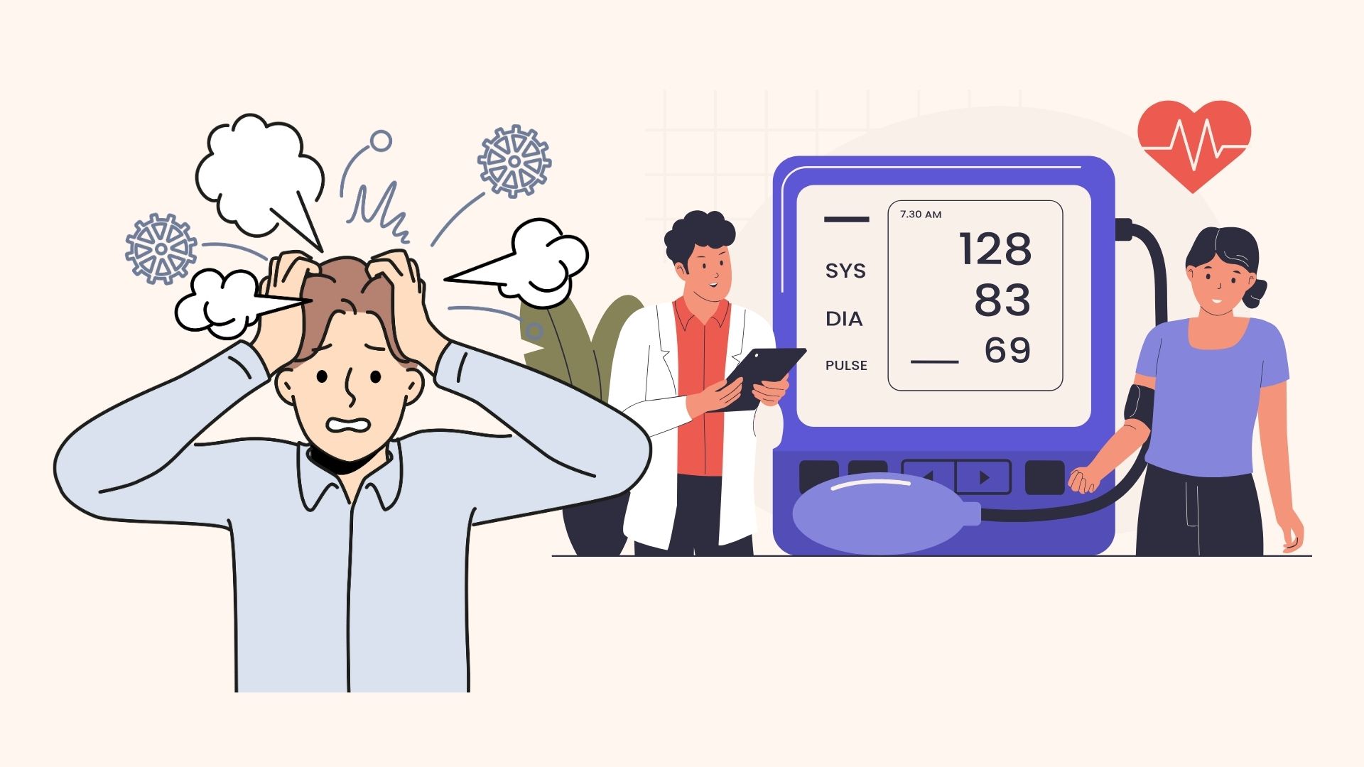 The quiet morning routine pushes blood pressure up. Graphics: Linh Dan