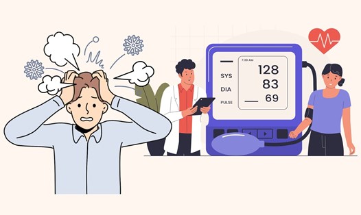 Thói quen buổi sáng âm thầm đẩy huyết áp tăng vọt. Đồ họa: Linh Đan