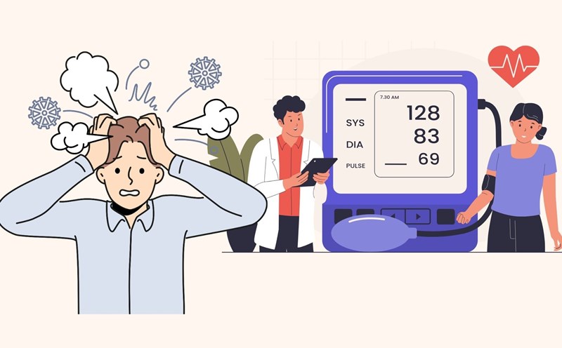 The quiet morning routine pushes blood pressure up. Graphics: Linh Dan