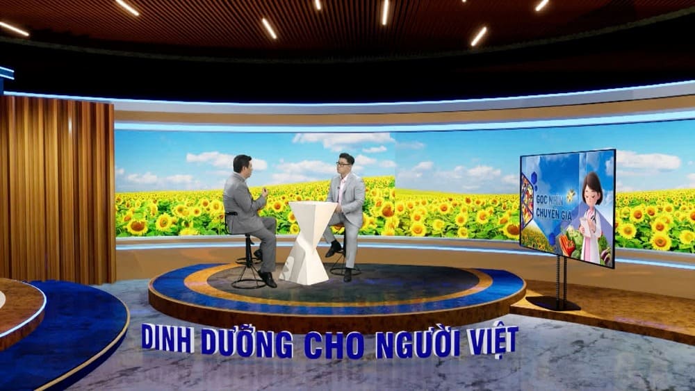 Moi so cua “Dinh duong cho nguoi Viet” se gom 4 phan: Thong tin dinh duong; An dung, Song khoe;  Goc nhin chuyen gia; Dat no hoa. Anh: VTV