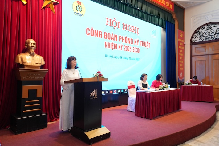 The Congress of the Trade Unions at all levels of Garment Corporation 10 is being held to move towards the 32nd Congress of the Trade Union of Garment Corporation 10. Photo: IDM