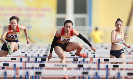 Các vận động viên điền kinh Việt Nam. Ảnh: Thanh Vũ