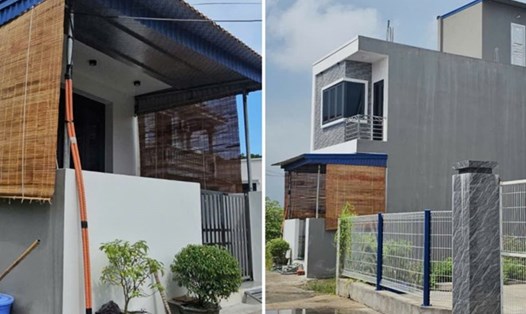 Ngôi nhà xây nhầm trên đất người khác ở phường Thiên Hương, Hải Phòng. Ảnh: Hoàng Khôi