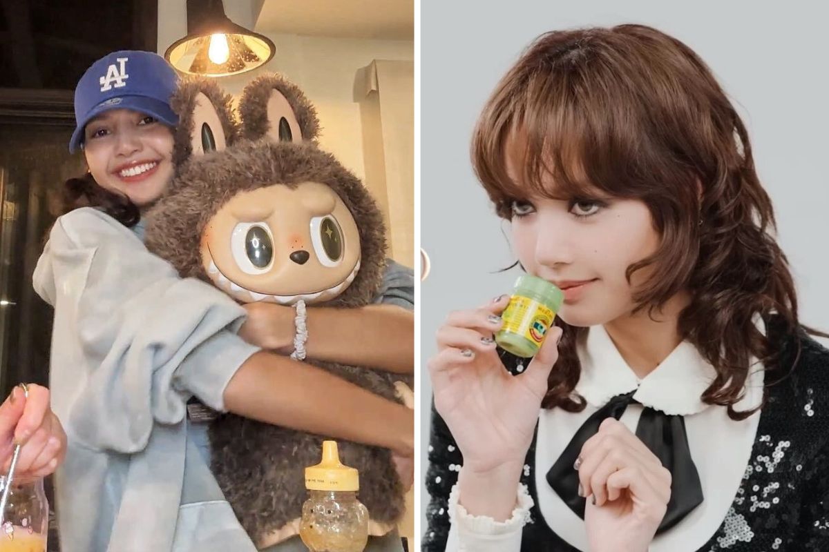 Lisa tung tao con sot voi Labubu va hit