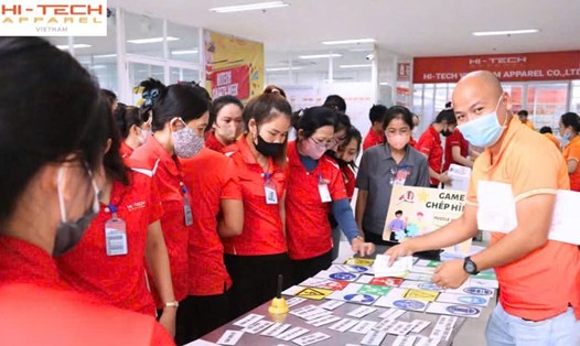 Công ty TNHH Hi-Tech Việt Nam Apparel, Đà nẵng tổ chức "Tuần lễ an toàn - Safety week 2025". Ảnh: Công đoàn Duy Xuyên