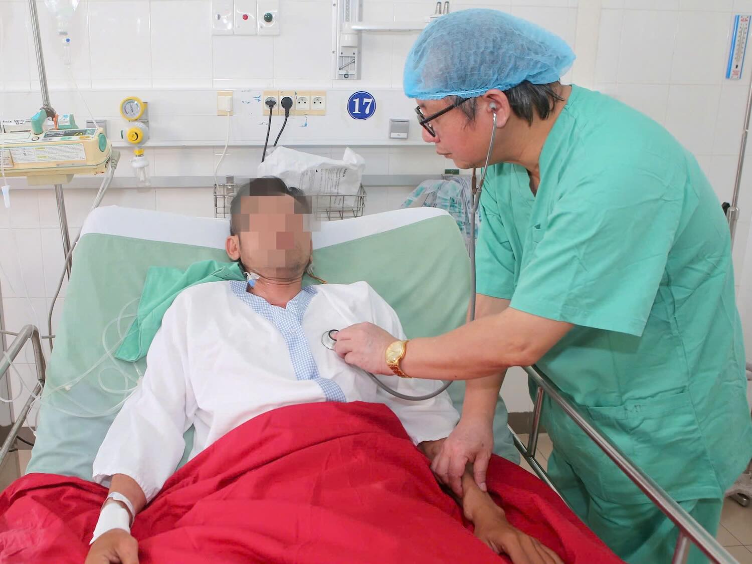 The patient successfully received a kidney transplant. Photo: Lan Huong.