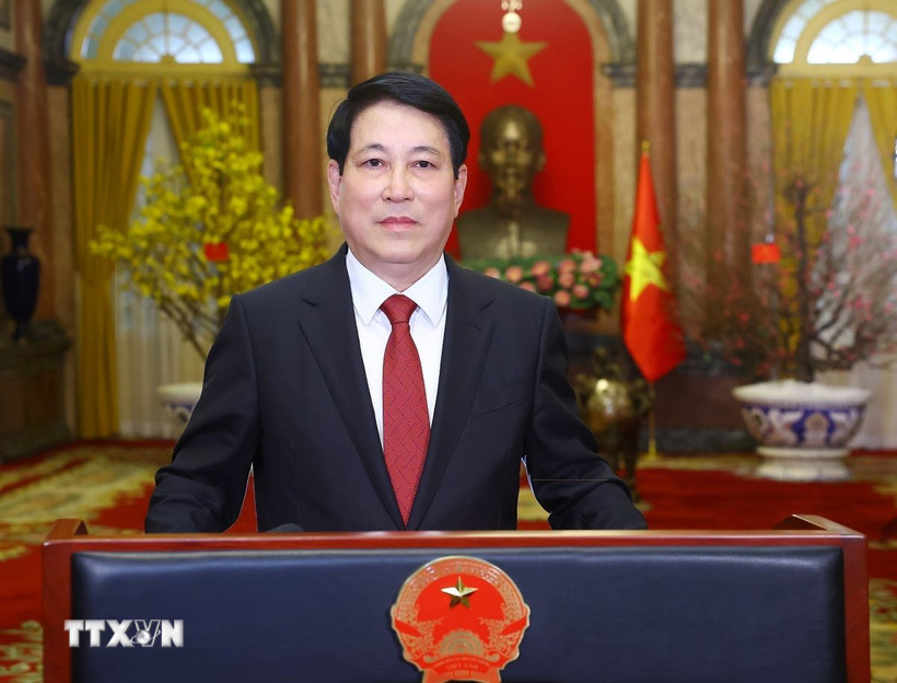Politburo member and President Luong Cuong. Photo: VNA