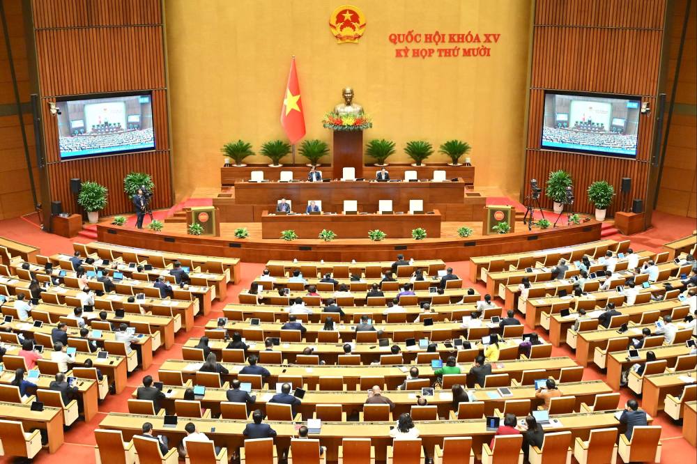 The 10th session of the 15th National Assembly. Photo: Pham Thang