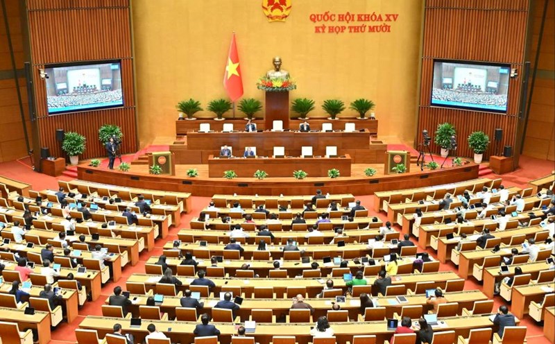 The 10th session of the 15th National Assembly. Photo: Pham Thang