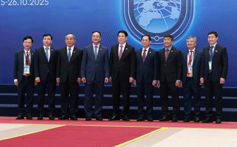 According to the program, Politburo member and President Luong Cuong and United Nations Secretary General Antonio Guterres will speak at the opening ceremony of the Hanoi Convention. Photo: Hai Nguyen