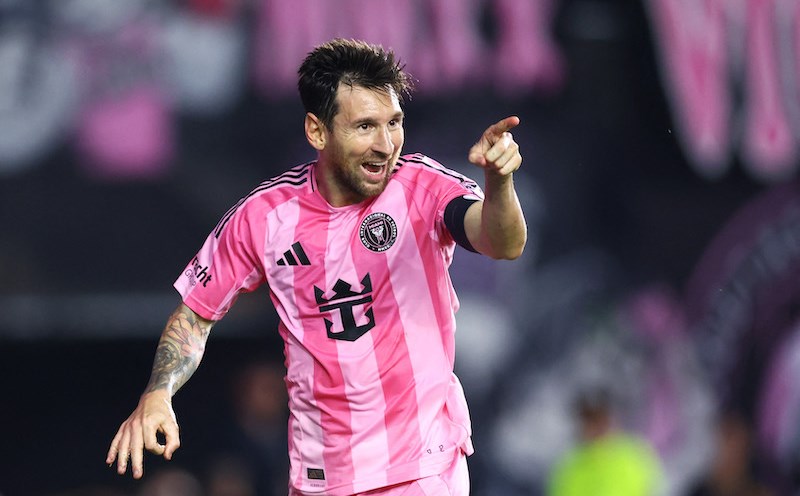 Superstar Lionel Messi continued to score to help Inter Miami win the match. Photo: AFP