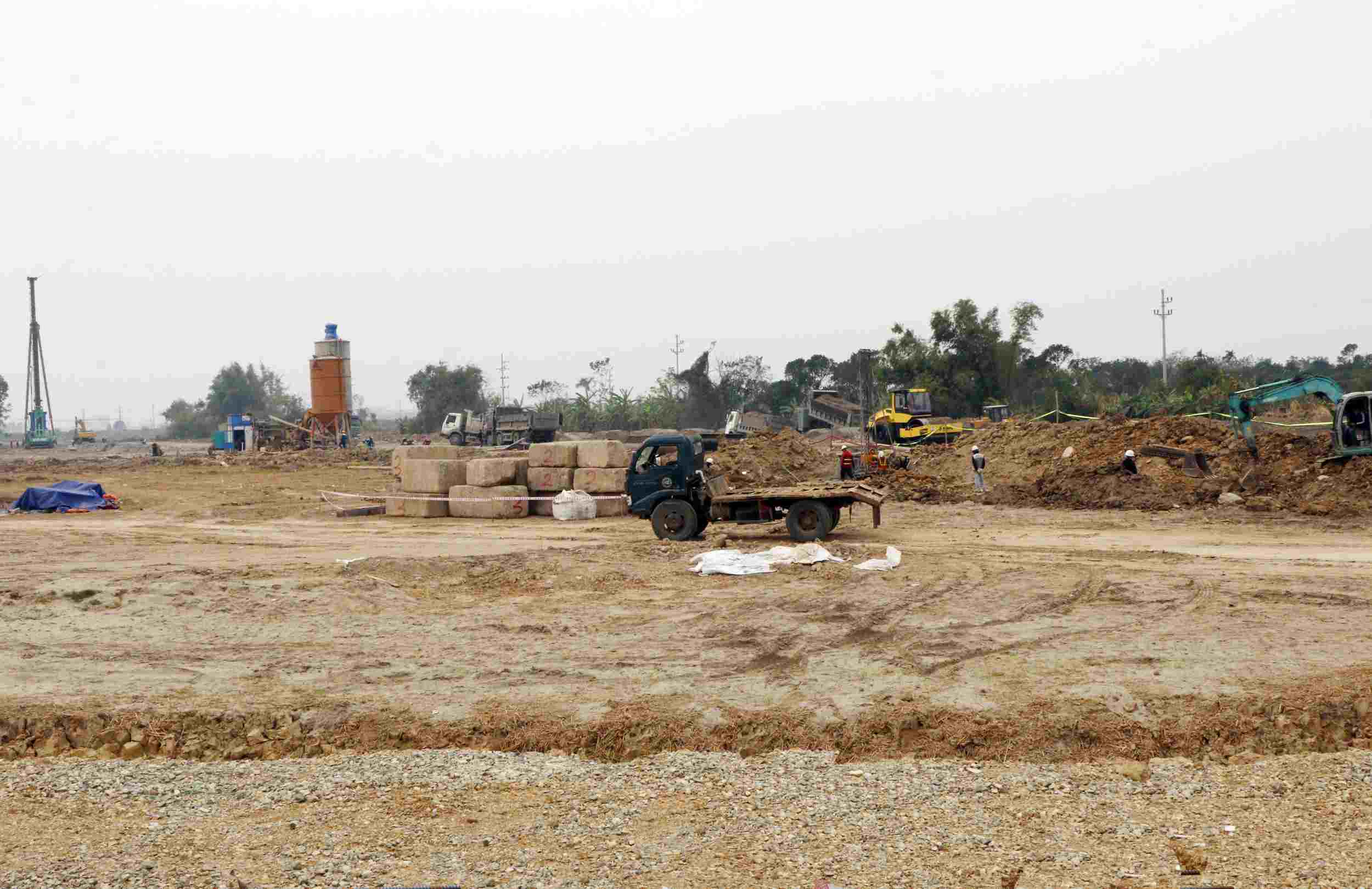 Construction site of Gia Binh International Airport project (Bac Ninh). Photo: Bac Ninh Portal