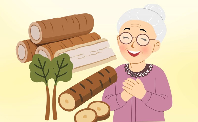 reception for tree root soup helps boost immunity. Graphic photo: Hoang Loc