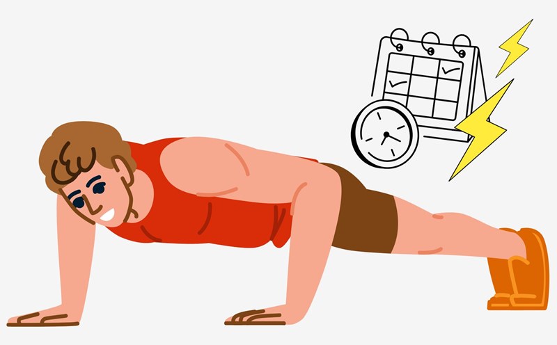 Push-ups help assess the body's overall control and mobility. Graphics: Thanh Thanh
