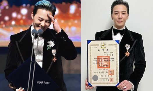G-Dragon (Big Bang) nhận Huân chương Văn hóa Hàn Quốc. Ảnh: Galaxy Corp