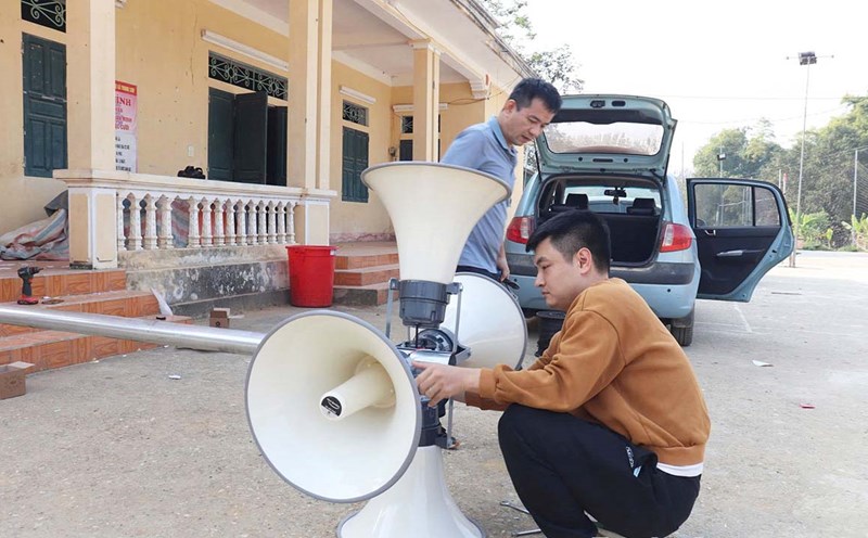 The grassroots broadcasting system in Tuyen Quang plays an important role in information poverty reduction. Photo: PV.