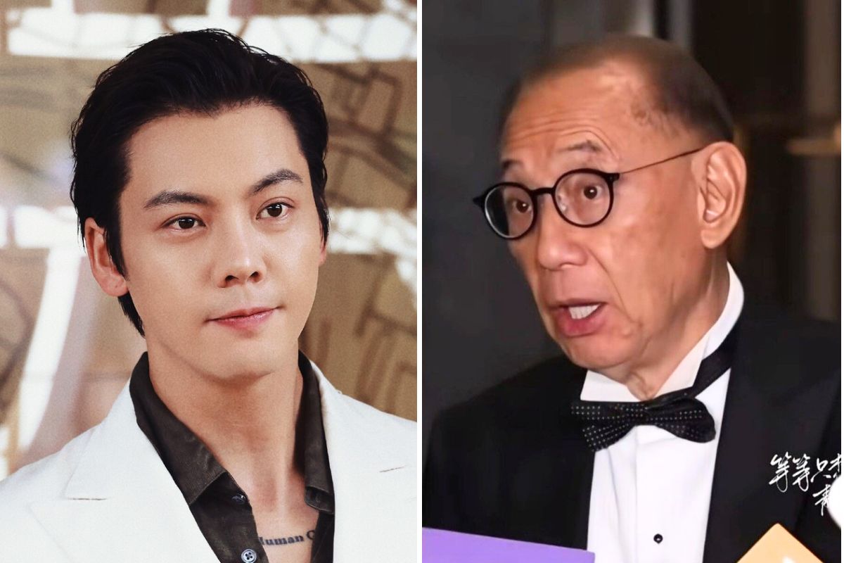 Tran Vy Dinh and Chairman of Anh Hoang Group - Duong Thu Thanh. Photo: video cut