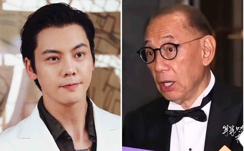 Tran Vy Dinh and Chairman of Anh Hoang Group - Duong Thu Thanh. Photo: video cut