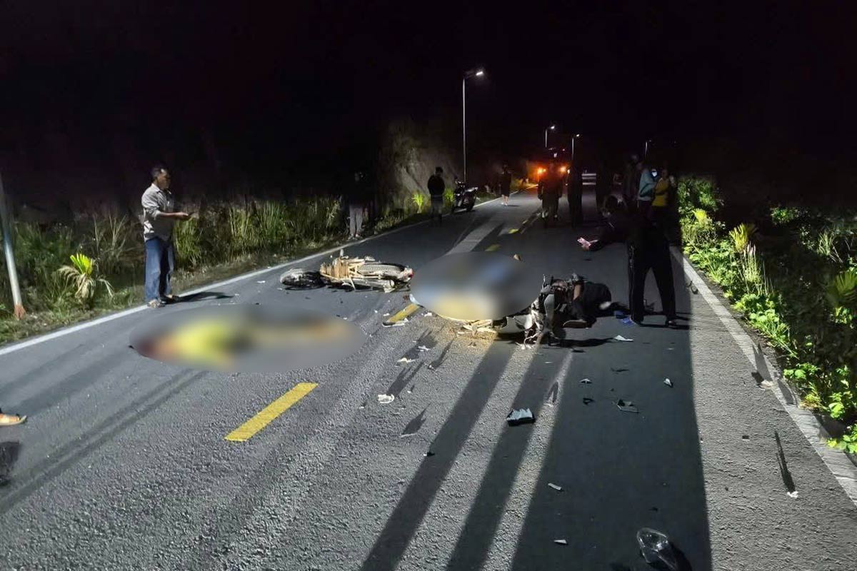 Scene of the accident in Quang Tan commune, Quang Ninh province. Photo: Provided by the people