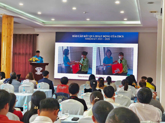 GO Supermarket Union! Da Lat sets a goal of building a strong trade union to better care for workers in the 2025-2030 term. Photo: Duc Lam