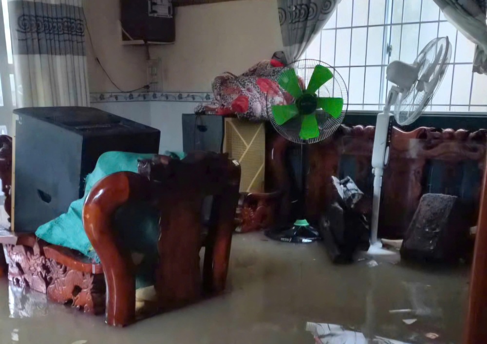 Local flooding due to prolonged rain in Tho Chau special area.