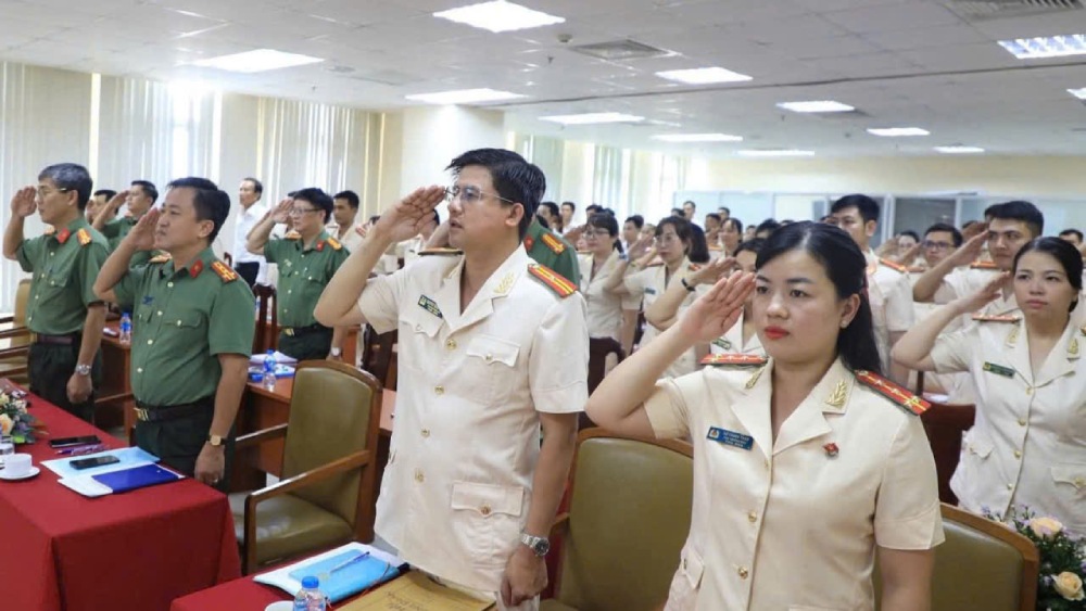 The Political Affairs Department (PX03) under the Ho Chi Minh City Police Union has just solemnly organized the 2025 - 2030 Grassroots Trade Union Congress. Photo: Quang Huy