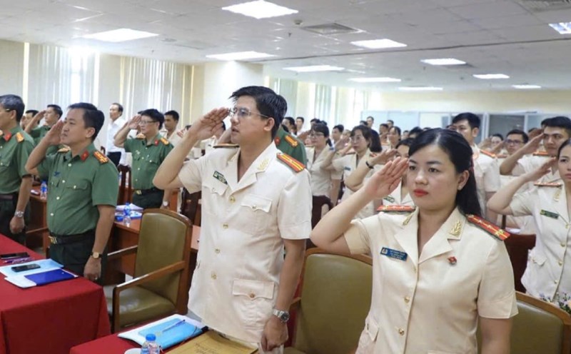 The Political Affairs Department (PX03) under the Ho Chi Minh City Police Union has just solemnly organized the 2025 - 2030 Grassroots Trade Union Congress. Photo: Quang Huy